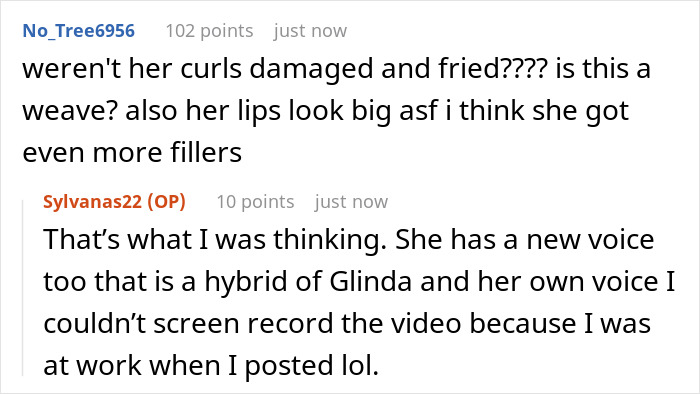 Online discussion about Ariana Grande's new look sparking plastic surgery rumors and noticeable changes in appearance.