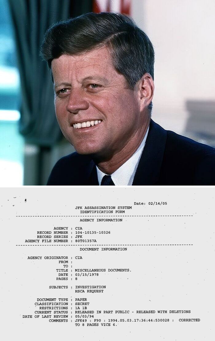 Portrait of a man in a suit smiling, representing classified documents that might make you lose faith in humanity.