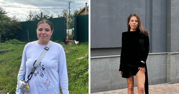 Before and after photos showing unbelievable transformations of a woman who totally changed her life in 3 years.