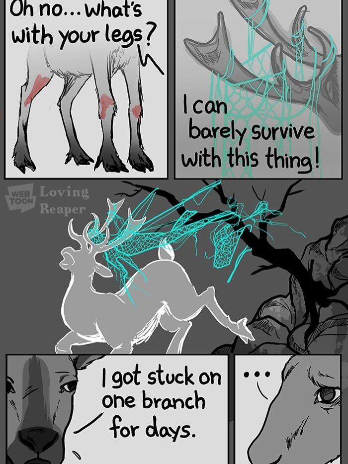 Artist Who Made People Cry With Her Grim Reaper Animal Comics Is Back With New Tearjerkers (7 Stories)