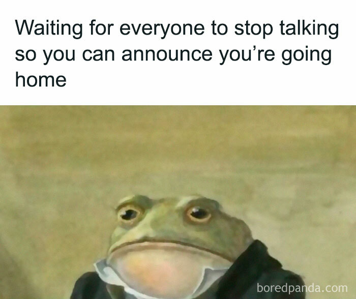 Meme featuring a frog waiting impatiently, capturing humor from 97 memes that might cure or worsen existential crisis.