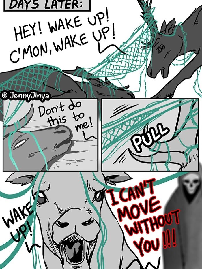 Artist Who Made People Cry With Her Grim Reaper Animal Comics Is Back With New Tearjerkers (7 Stories)