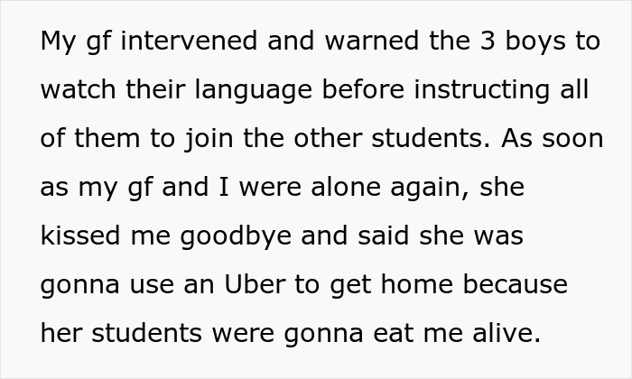 "Welcome To My World": Guy Drops GF Off At Work, Regrets It As He&rsquo;s Accosted By Her &ldquo;Curious&rdquo; Students