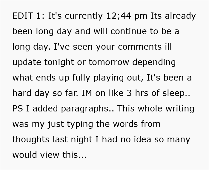 Text post describing a boyfriend letting girlfriend use apartment to catch up with old friend and losing it after learning it's her ex.