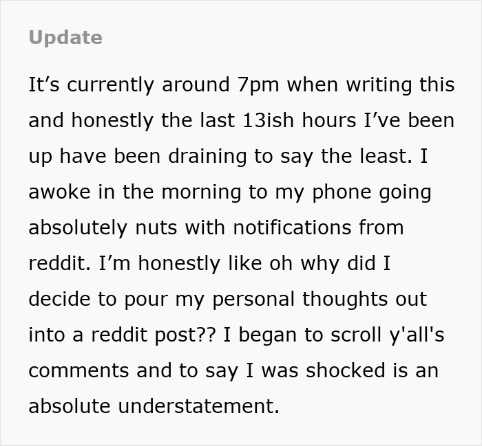 Text update about boyfriend letting girlfriend use apartment to catch up with old friend, then losing it after learning it&rsquo;s her ex.