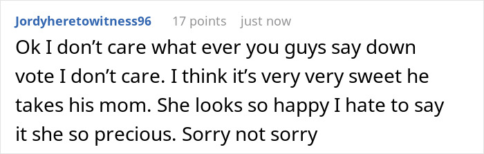 Comment by user Jordyheretowitness96 praising Timoth&eacute;e Chalamet's date to the Actor Awards, sparking theories online.