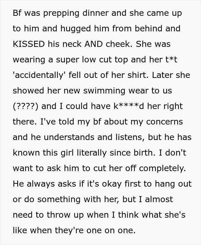 Woman tries to coexist with boyfriend&rsquo;s female friend, struggling with jealousy and boundaries in their complicated relationship.