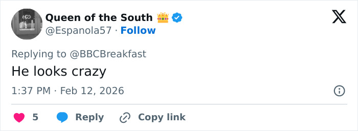 Tweet reply on social media expressing concern about Prince Harry's hand movements after emotional meeting.