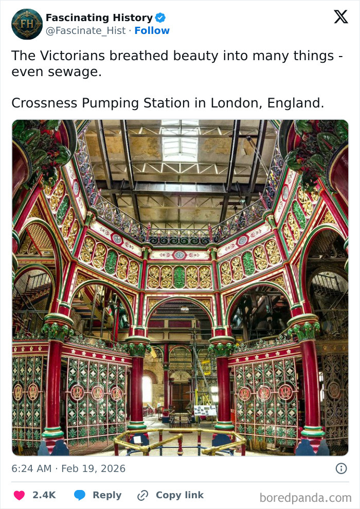 Victorian-era Crossness Pumping Station interior showcasing historical treasures and advanced engineering craftsmanship.