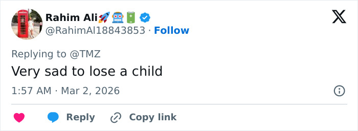 Screenshot of a Twitter reply expressing sadness about Katherine Short’s passing cause being disclosed. Screenshot of a Twitter reply expressing sadness about Katherine Short’s passing cause being disclosed.