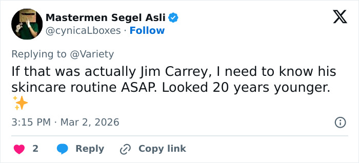 César Awards Breaks Silence On Jim Carrey Conspiracy Theory As Drag Queen Claims He Posed As Him César Awards Breaks Silence On Jim Carrey Conspiracy Theory As Drag Queen Claims He Posed As Him