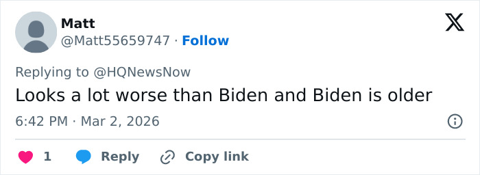 Screenshot of a social media comment discussing Trump&rsquo;s neck rash and possible causes amid White House treatment claims.