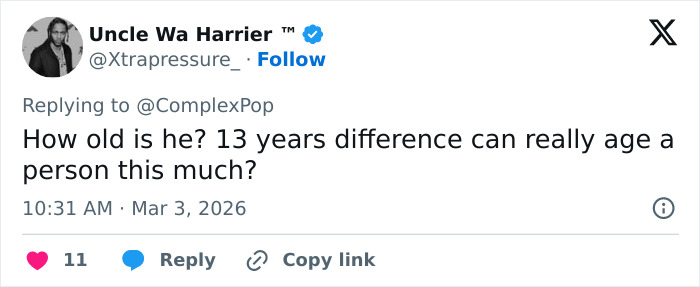 Tweet discussing the heated debate over Cillian Murphy&rsquo;s appearance and how he has aged over 13 years.