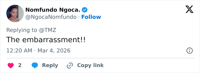 Screenshot of a tweet reacting to David Harbour’s alleged partner being kicked out of Lily Allen producer’s party.