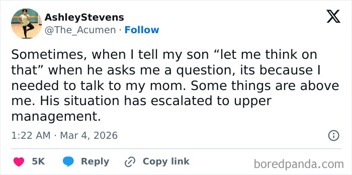 Screenshot of a funny and honest parent tweet sharing the struggles of parenting discussed on social media platform X.