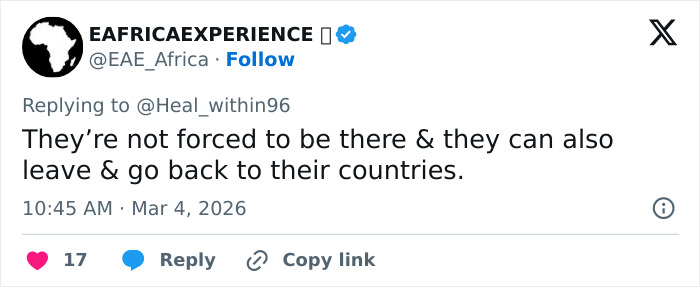 Screenshot of a tweet discussing the reality of Dubai's labor camps and workers returning to their countries.