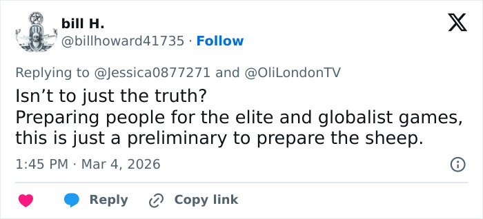 Tweet discussing Paris Fashion Week outfits, comparing them to scenes from The Hunger Games in a critical tone.