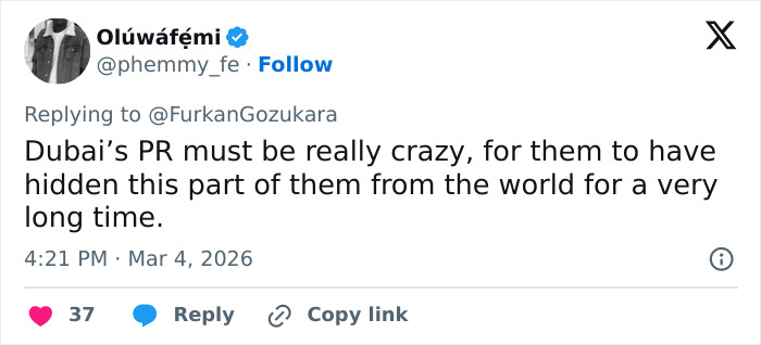 Tweet discussing hidden harsh reality of Dubai's labor camps revealed by viral video exposing labor conditions.