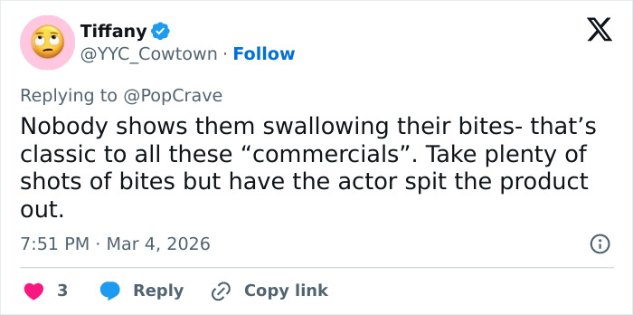 Tweet from Tiffany discussing burger commercials and eating shots amid Wendy's joining the burger battle after McDonald's CEO incident.
