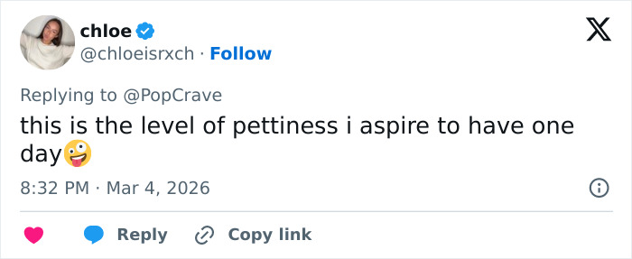 Screenshot of a Twitter reply mentioning pettness, related to David Harbour’s alleged partner kicked out of Lily Allen producer’s party.