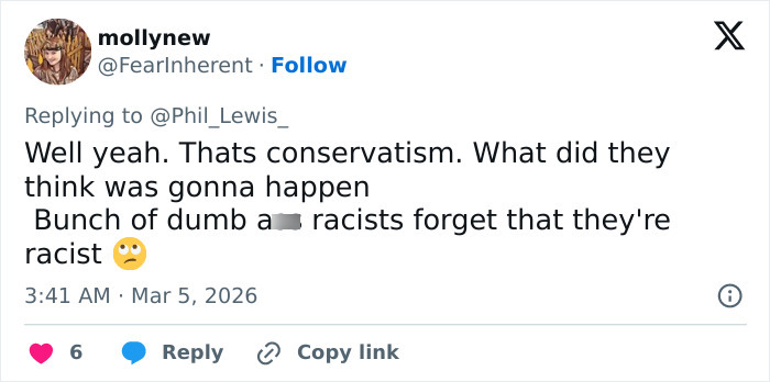 Tweet criticizing Turning Point USA college president, referencing disturbing texts and controversy leading to forced resignation.