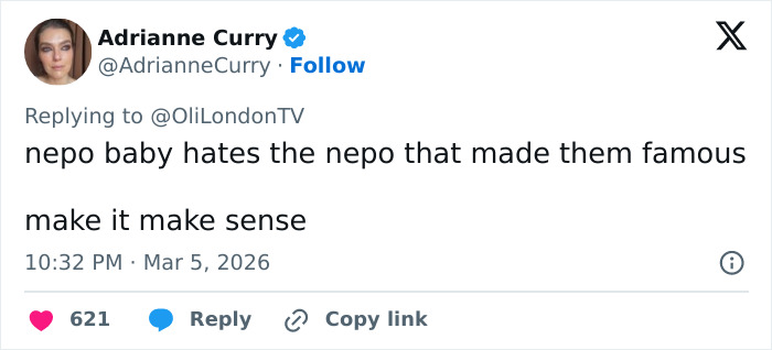 Tweet discussing Elon Musk&rsquo;s estranged daughter&rsquo;s viral Paris Fashion Week appearance sparking fierce debate online.