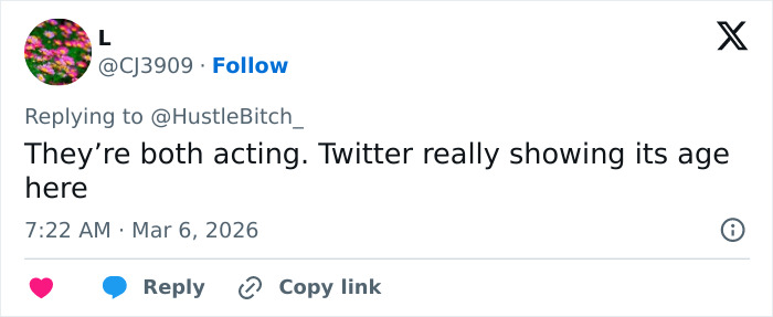 Tweet commenting on Ryan Gosling's leaked phone call with Mikey Day, expressing views on acting and fan reactions.