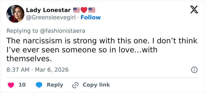 Twitter reply screenshot discussing disturbing behavior called out regarding Nicola Peltz in Brooklyn Beckham&rsquo;s birthday post.