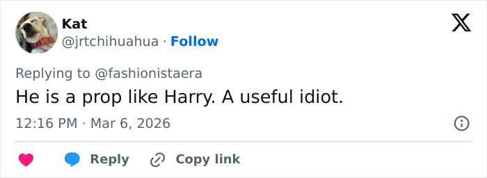 Tweet criticizing Nicola Peltz&rsquo;s behavior in Brooklyn Beckham&rsquo;s birthday post, calling it disturbing and controversial.