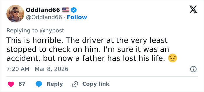 Tweet screenshot showing a user expressing sorrow over a teacher losing his life after a prank goes wrong, mentioning five teens arrested.