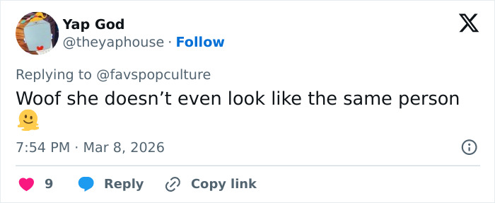 Tweet commenting on Euphoria&rsquo;s Barbie Ferreira&rsquo;s dramatic transformation, sparking a heated debate online.