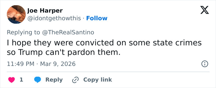 Tweet by Joe Harper expressing hope that infamous luxury real estate brothers face conviction in human trafficking case.