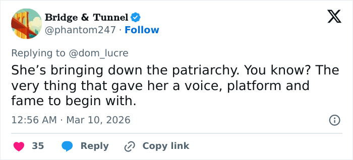 Screenshot of a tweet discussing Sabrina Carpenter fans noticing a disturbing pattern in her music videos.