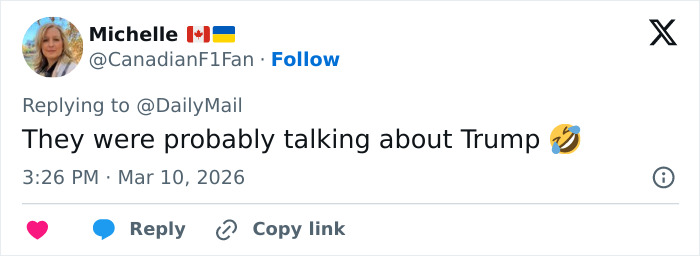 Tweet by Michelle commenting on a royal event with lip reader revealing Prince William's tense words to family gathering.