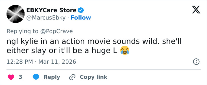 Tweet discussing a Hollywood rumor about Kylie Jenner with reactions from her boyfriend’s peers online. Tweet discussing a Hollywood rumor about Kylie Jenner with reactions from her boyfriend’s peers online.