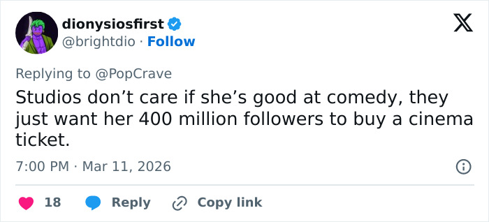 Screenshot of a social media comment about Hollywood rumors involving Kylie Jenner and her boyfriend’s peers whispering. Screenshot of a social media comment about Hollywood rumors involving Kylie Jenner and her boyfriend’s peers whispering.