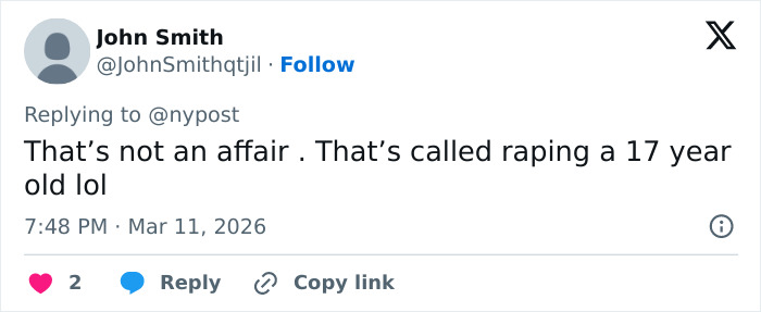 Screenshot of a Twitter reply discussing a viral teacher involved in a student scandal and unexpected marriage update.