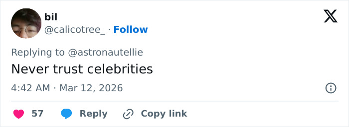 Screenshot of a tweet criticizing celebrities, related to Pedro Pascal accused of blocking fans over rumored boyfriend.