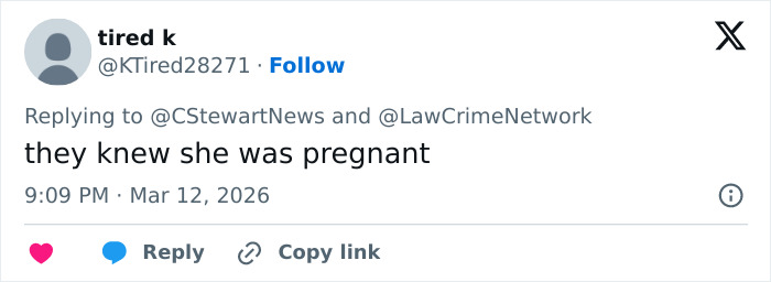 Screenshot of a social media comment discussing cheerleader Laken Snelling&rsquo;s Snapchat history related to her newborn&rsquo;s passing.