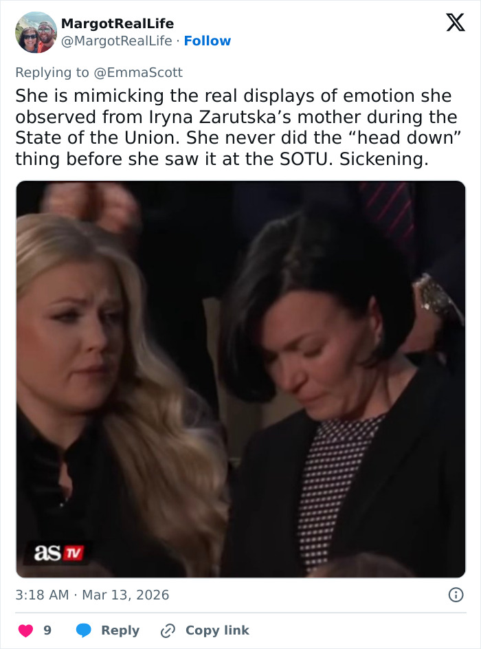 Two women at an event, one looking upset, illustrating Erika Kirk's latest video backlash about lacking genuine emotion.