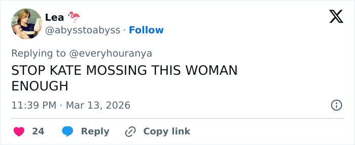 Tweet expressing alarm over Anya Taylor‑Joy&rsquo;s pre‑Oscars dinner appearance linked to spreading Hollywood trend.