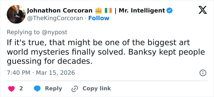 Guerrilla Artist Banksy's True Identity Finally Revealed By Bombshell Investigation Guerrilla Artist Banksy's True Identity Finally Revealed By Bombshell Investigation