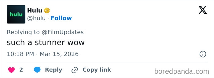 Hulu tweet reacting to Kylie Jenner’s Oscars outfit, sparking discussion on her controversial style at the event. Hulu tweet reacting to Kylie Jenner’s Oscars outfit, sparking discussion on her controversial style at the event.