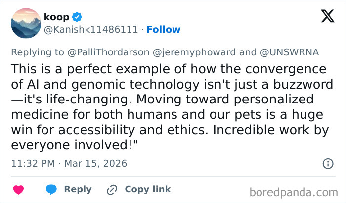 Determined Guy Teams Up With AI To Create Cancer Vaccine For Beloved Dog, Succeeds Against All Odds Determined Guy Teams Up With AI To Create Cancer Vaccine For Beloved Dog, Succeeds Against All Odds