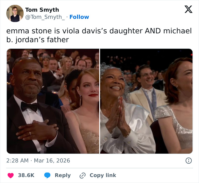 Audience members reacting with laughter and applause at the Oscars, capturing funny moments and viewer reactions in memes.