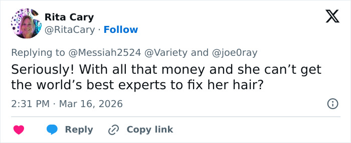 Fan reacts wildly to Kim Kardashian’s Oscars party look, noticing odd details and speculating she had more work done.