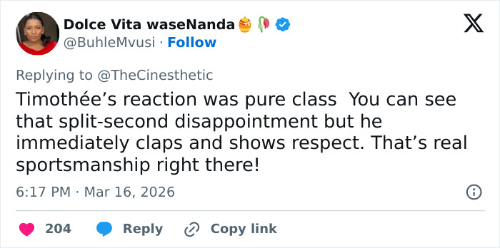 Especialista em linguagem corporal explica a estranha reação de Timothée Chalamet à vitória de Michael B. Jordan Especialista em linguagem corporal explica a estranha reação de Timothée Chalamet à vitória de Michael B. Jordan