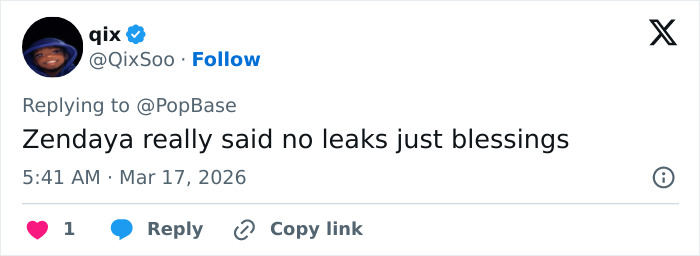 Screenshot of a tweet discussing Zendaya breaking silence on Tom Holland marriage rumors and wedding footage.