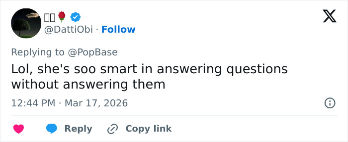 Screenshot of a Twitter reply discussing Zendaya breaking silence on Tom Holland marriage rumors and wedding footage.