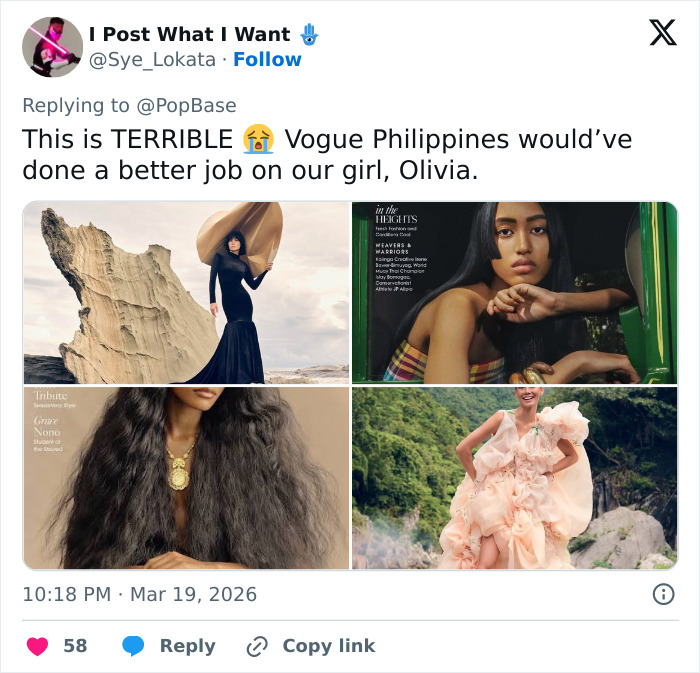 Four diverse fashion editorials showing models in dramatic poses and outfits, highlighting bizarre Vogue cover details fans criticize. Four diverse fashion editorials showing models in dramatic poses and outfits, highlighting bizarre Vogue cover details fans criticize.